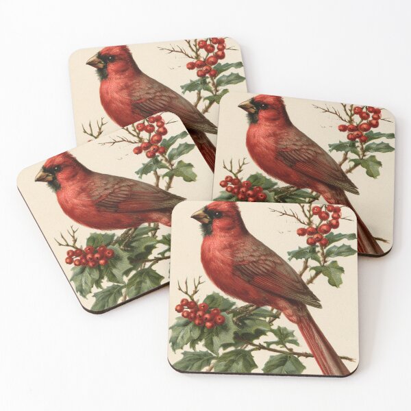 Item preview, Vintage Cardinal Christmas card designed and sold by MendaciousMina.
