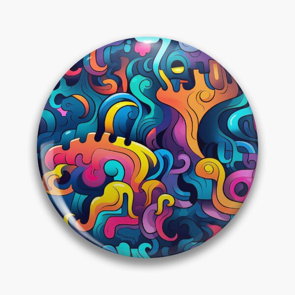 Item preview, Graffiti-Inspired Vibrant Colorful Abstract Shapes Designs Art  designed and sold by DEC02.