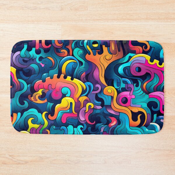Item preview, Graffiti-Inspired Vibrant Colorful Abstract Shapes Designs Art  designed and sold by DEC02.
