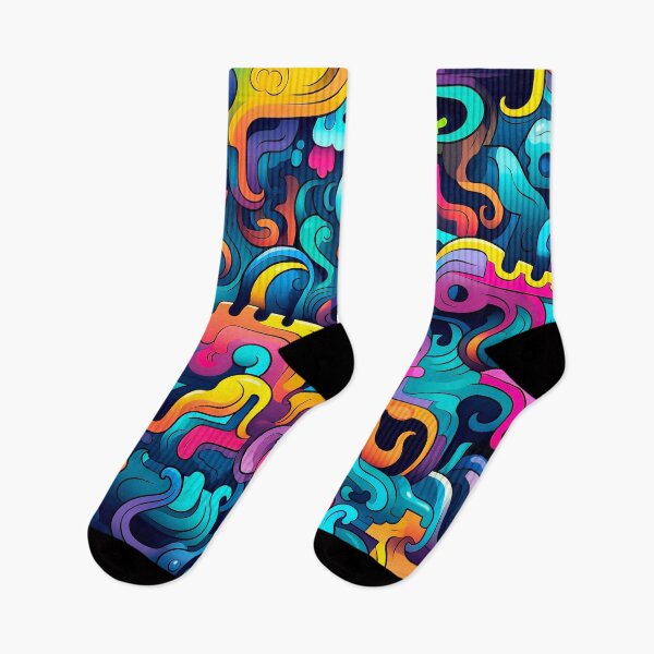 Item preview, Graffiti-Inspired Vibrant Colorful Abstract Shapes Designs Art  designed and sold by DEC02.