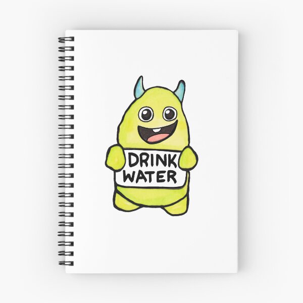 Item preview, Drink Water Monster designed and sold by Rachel Kenaston.