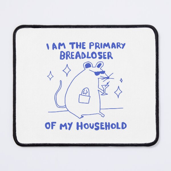 Item preview, Funny Rat Lover Breadloser Meme Design designed and sold by MelBarrerahh.
