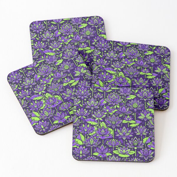 Item preview, Vibrant Purple Lotus Flower Pattern designed and sold by Owcomm.