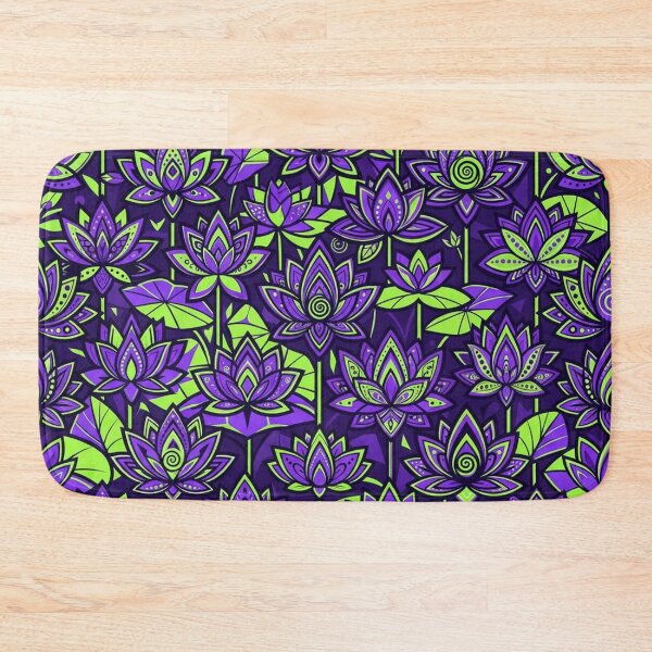 Item preview, Vibrant Purple Lotus Flower Pattern designed and sold by Owcomm.