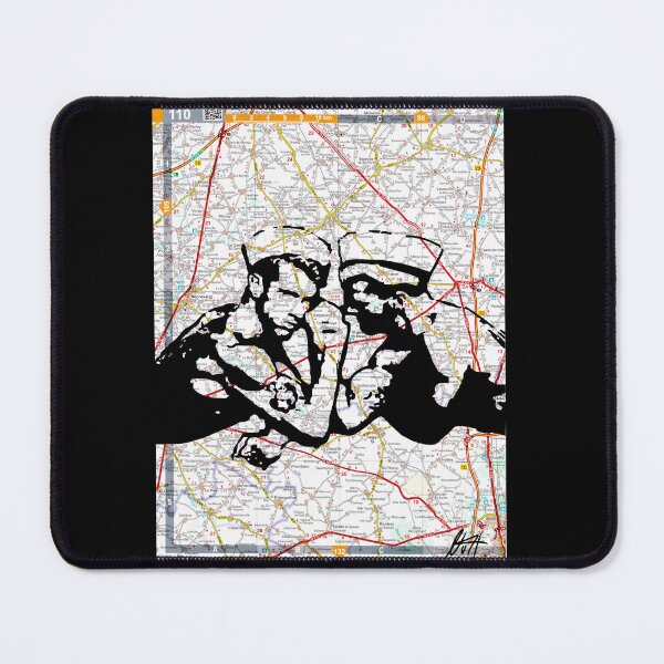 Item preview, Beauce Region Gay Cute Topless Sailor Arm Wrestle Map Art - NLMKArtStudio designed and sold by NLMKArtStudio.