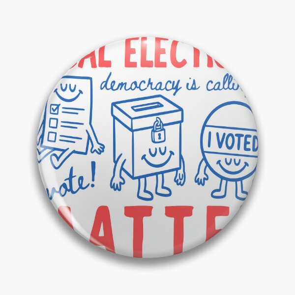 Item preview, Local Elections Matter Retro Doodle Voting Art designed and sold by MelBarrerahh.