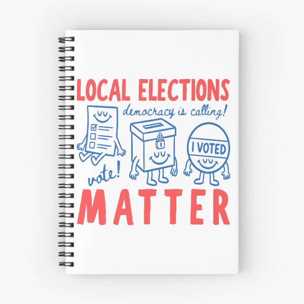 Item preview, Local Elections Matter Retro Doodle Voting Art designed and sold by MelBarrerahh.