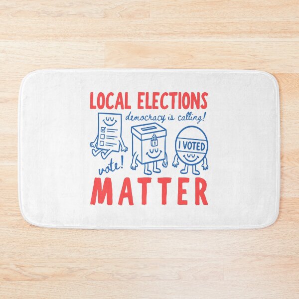 Item preview, Local Elections Matter Retro Doodle Voting Art designed and sold by MelBarrerahh.