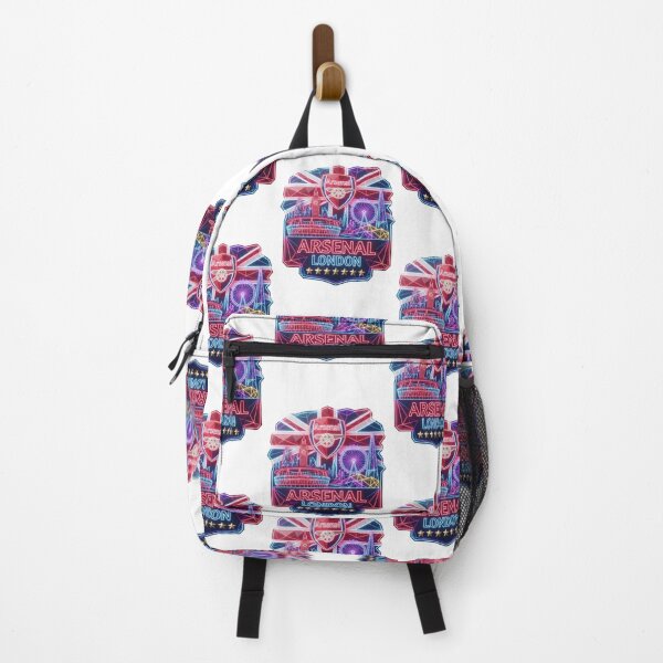 Item preview, Geometric Neon Arsenal Crest with London Landmarks designed and sold by annaarthk.