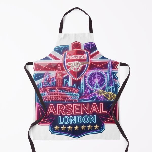 Item preview, Geometric Neon Arsenal Crest with London Landmarks designed and sold by annaarthk.