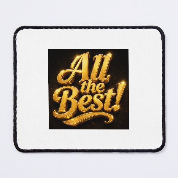 Item preview, Outstanding Golden All the Best Typography designed and sold by USNONLINE.