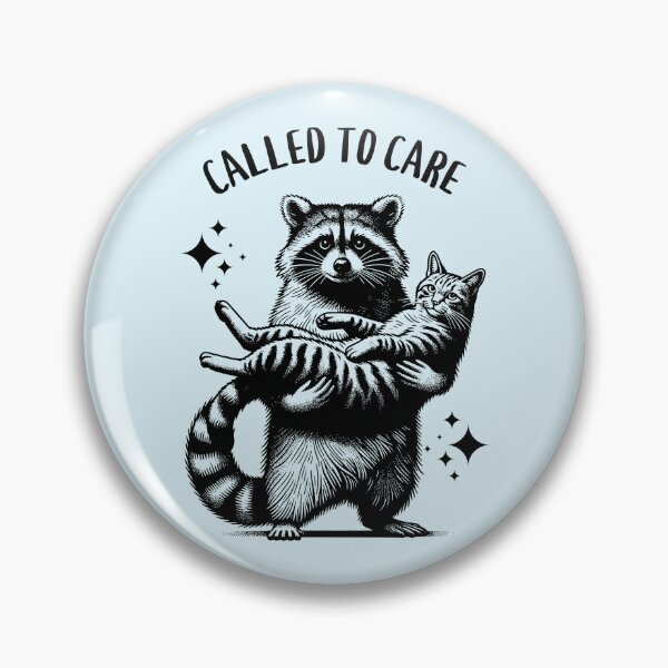 Item preview, Called to Care Raccoon and Cat Animal Lover designed and sold by Sachie's Studio.