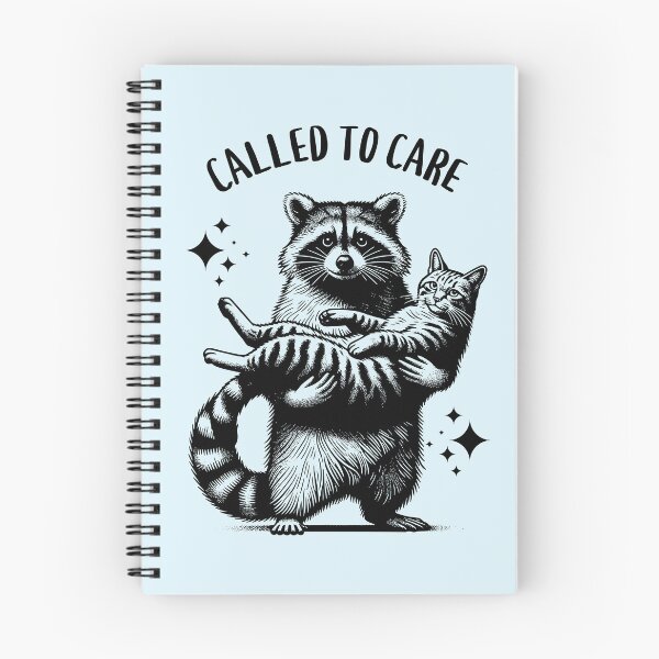 Item preview, Called to Care Raccoon and Cat Animal Lover designed and sold by Sachie's Studio.