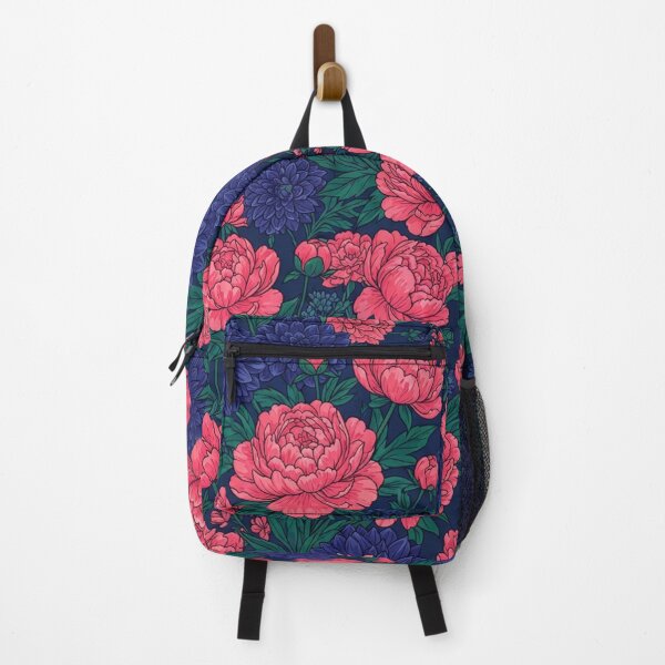 Item preview, Dark Floral Peony And Dahlia Garden Pattern designed and sold by Owcomm.