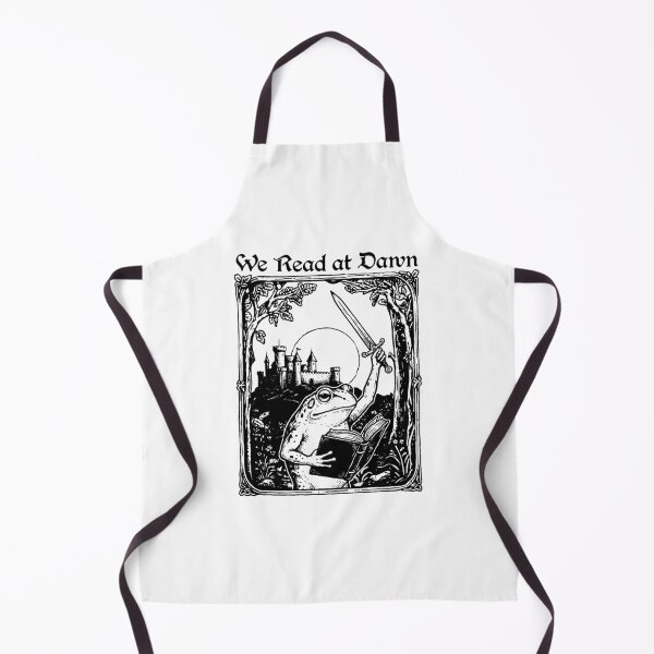 Item preview, We Read At Dawn Bookish Sword Frog Reader Art designed and sold by MelBarrerahh.