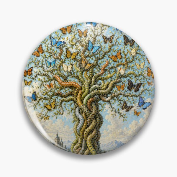 Item preview, Surrealist Butterfly Tree designed and sold by cbfineart.