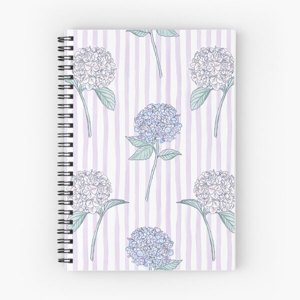 Item preview, Southampton Summer Stripes (Watercolor Hydrangeas) designed and sold by staceylehman.
