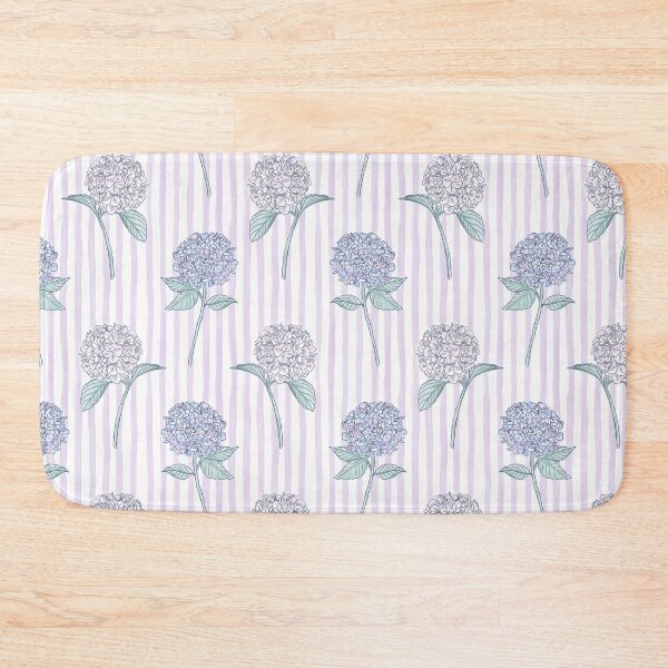 Item preview, Southampton Summer Stripes (Watercolor Hydrangeas) designed and sold by staceylehman.