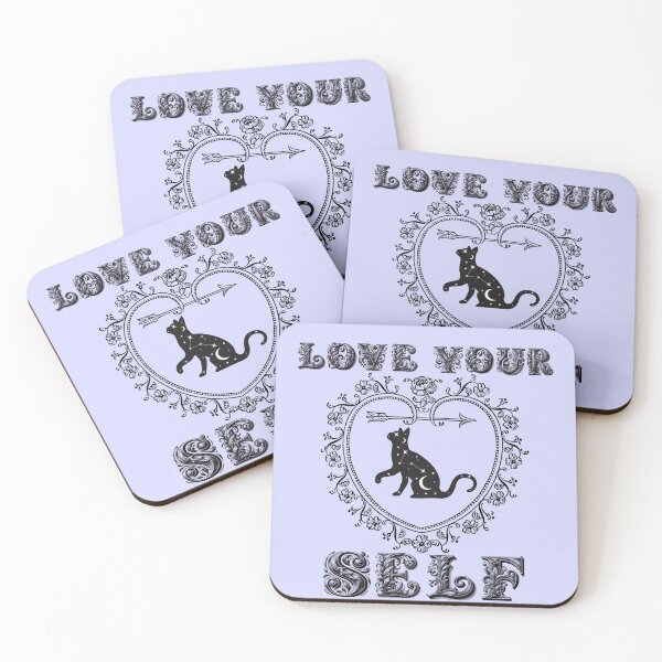 Item preview,  Love Your Self  decorative font  Cat designed and sold by GoGreenlove.