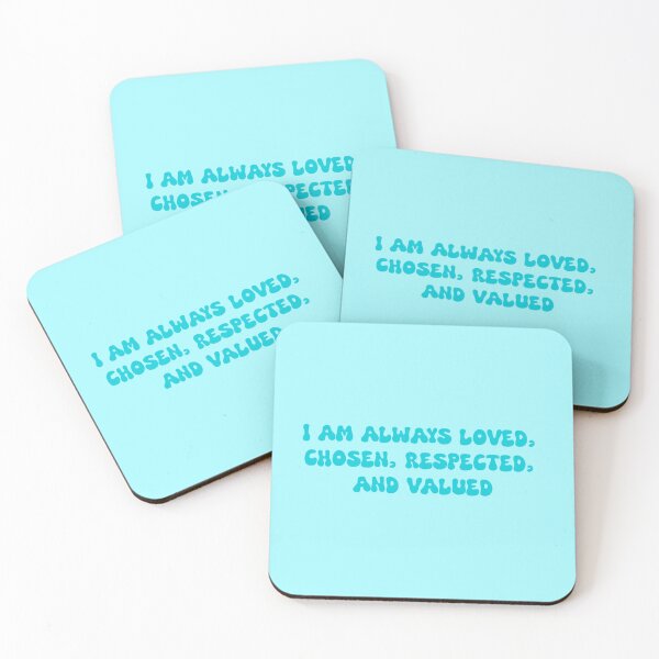 Item preview, I am always loved, chosen, respected, and valued- manifestation positive affirmation designed and sold by SlimyFish.
