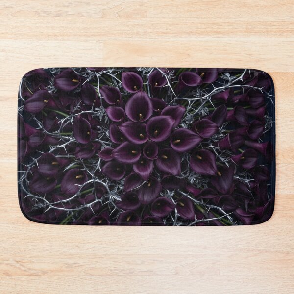 Item preview, Dark Purple Calla Lilies With Silver Thorns designed and sold by Owcomm.