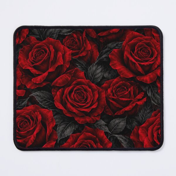 Item preview, Dark Red Roses Floral Pattern designed and sold by Owcomm.