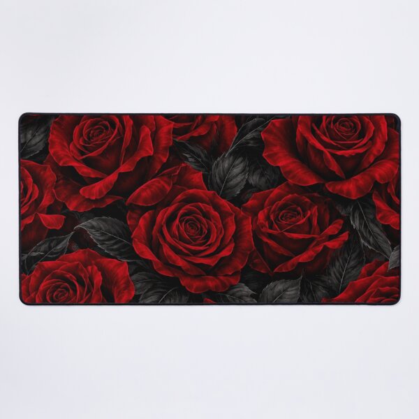 Item preview, Dark Red Roses Floral Pattern designed and sold by Owcomm.