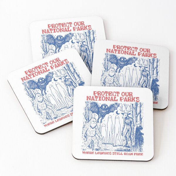 Item preview, Cryptid National Parks Vintage Protect Art designed and sold by MelBarrerahh.