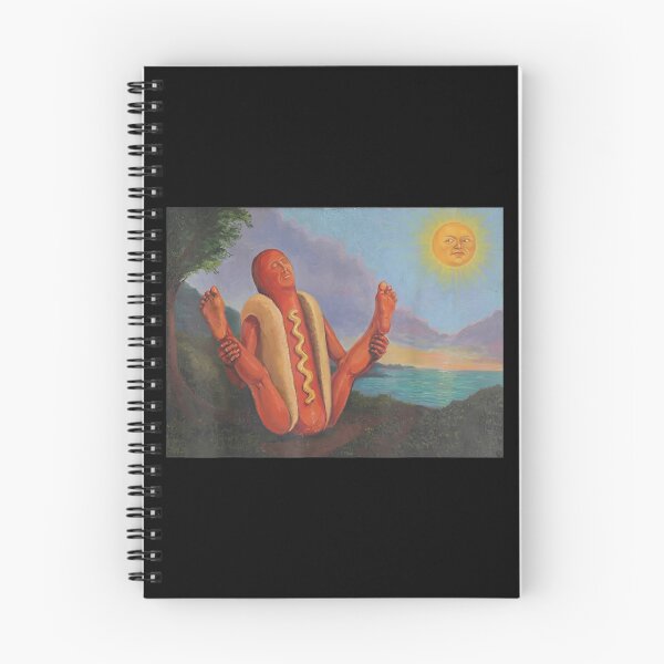Item preview, Funny Hot Dog Yoga Sunning Hotdog Meme Art designed and sold by MelBarrerahh.