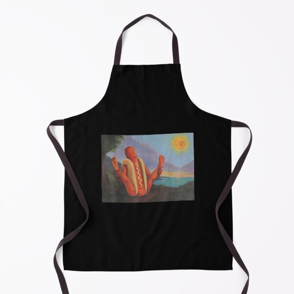 Item preview, Funny Hot Dog Yoga Sunning Hotdog Meme Art designed and sold by MelBarrerahh.