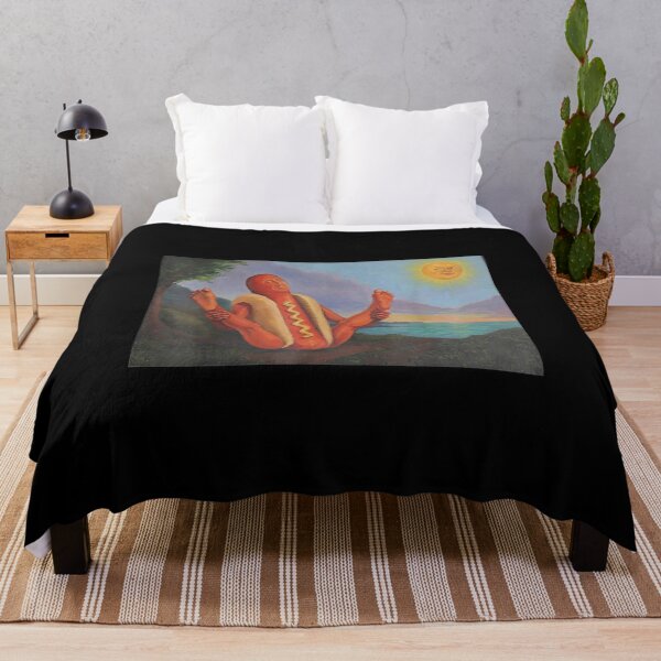 Item preview, Funny Hot Dog Yoga Sunning Hotdog Meme Art designed and sold by MelBarrerahh.