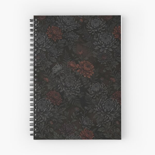 Item preview, Dark Gothic Chrysanthemum Botanical Floral Pattern designed and sold by Owcomm.