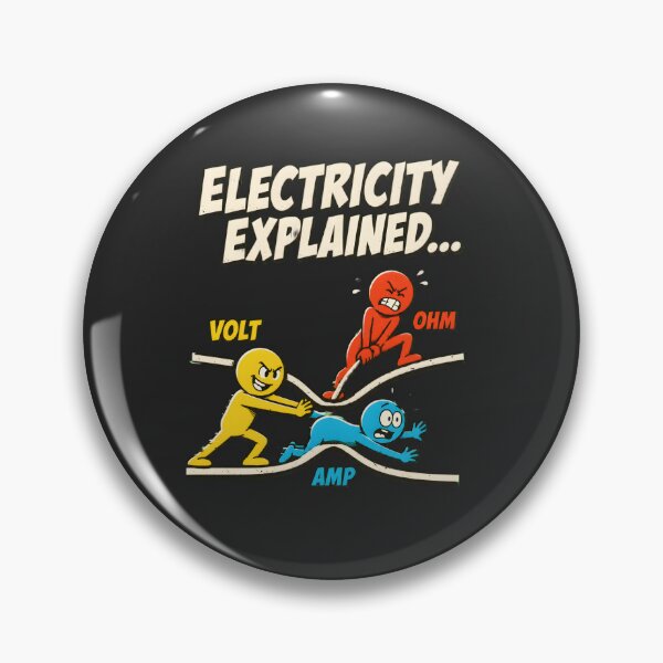 Item preview, Electricity Explained - Funny Science Nerd T-shirt designed and sold by shmupod.
