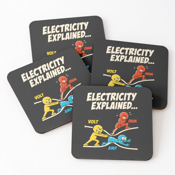 Item preview, Electricity Explained - Funny Science Nerd T-shirt designed and sold by shmupod.