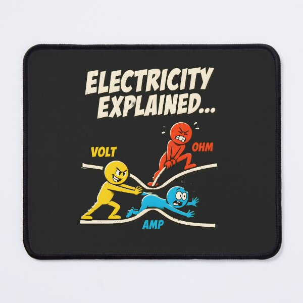 Item preview, Electricity Explained - Funny Science Nerd T-shirt designed and sold by shmupod.