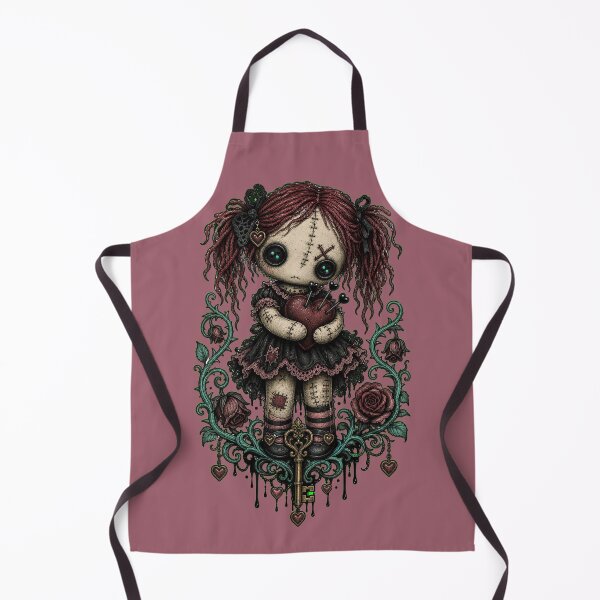 Item preview, Dead Girl Voodoo Doll | Cute Gothic Heart Art designed and sold by Cute & Rotten.