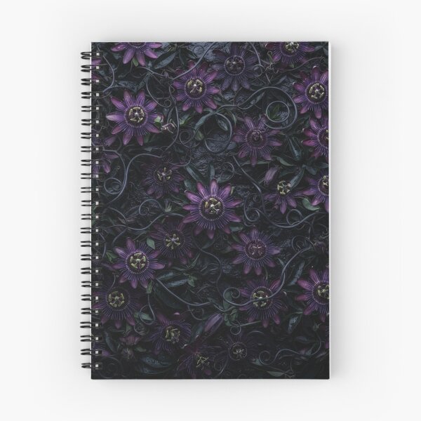 Item preview, Dark Purple Passion Flower Floral Pattern designed and sold by Owcomm.
