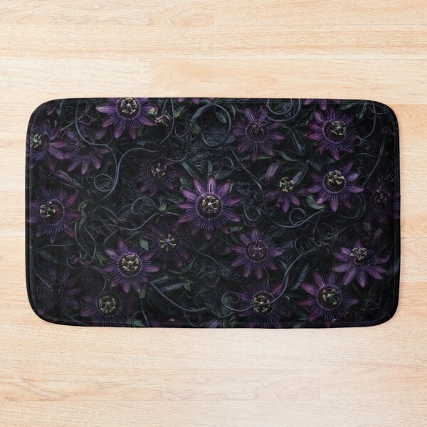 Item preview, Dark Purple Passion Flower Floral Pattern designed and sold by Owcomm.