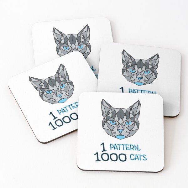 Item preview, Geometric Tabby Cat - 1 Pattern, 1000 Cats designed and sold by AnimalsKnowAll.