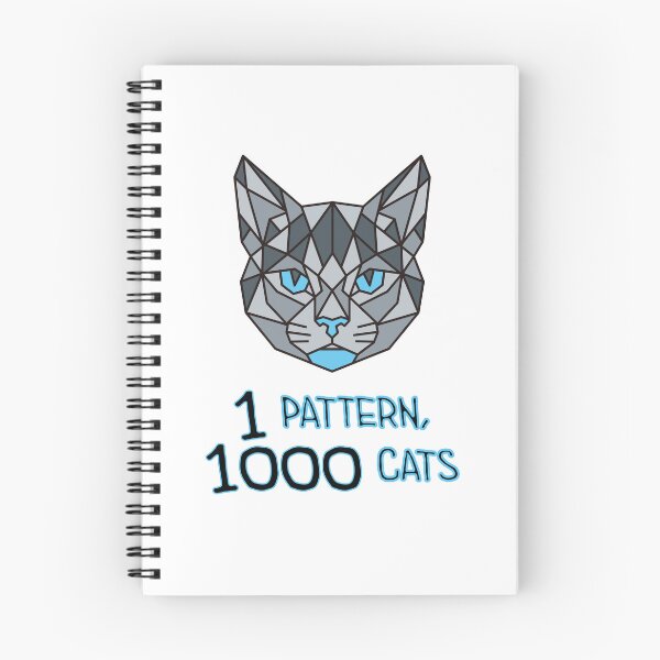 Item preview, Geometric Tabby Cat - 1 Pattern, 1000 Cats designed and sold by AnimalsKnowAll.