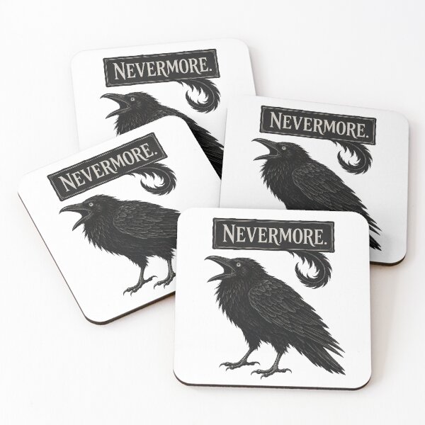 Item preview, Nevermore Raven Quoting Edgar Allan Poe's Poem designed and sold by bobcatmarty.
