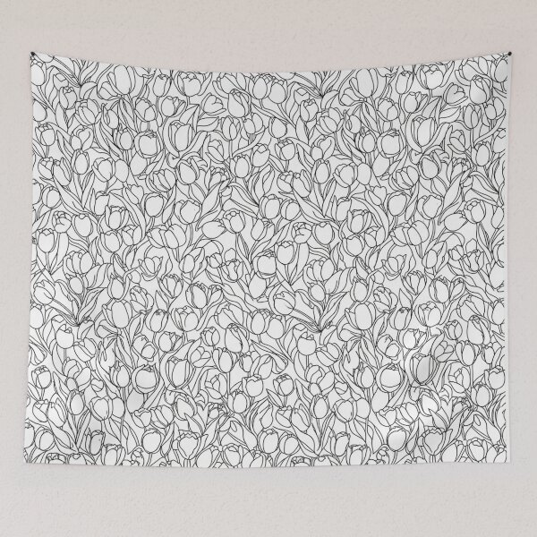 Item preview, Beautiful Black And White Tulip Pattern designed and sold by Owcomm.