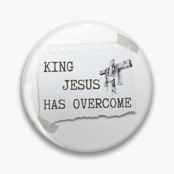 Item preview, King Jesus Has Overcome Christian Cross Design designed and sold by LensDyn™.