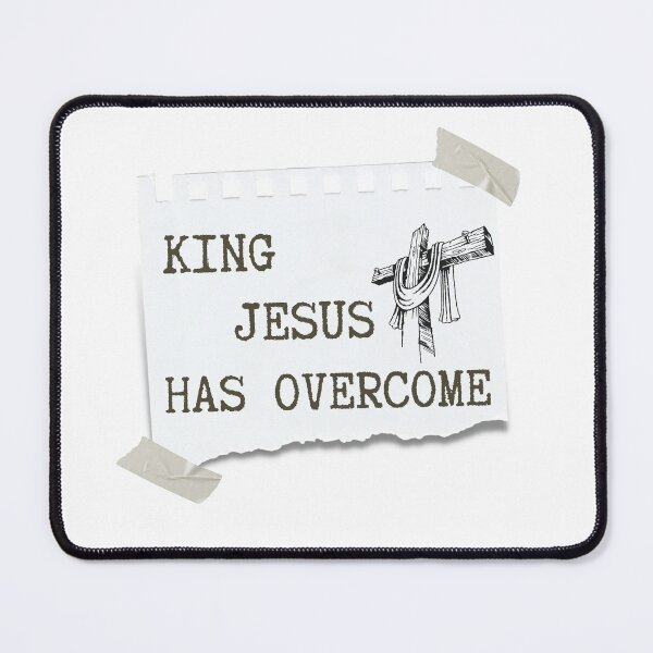 Item preview, King Jesus Has Overcome Christian Cross Design designed and sold by LensDyn™.