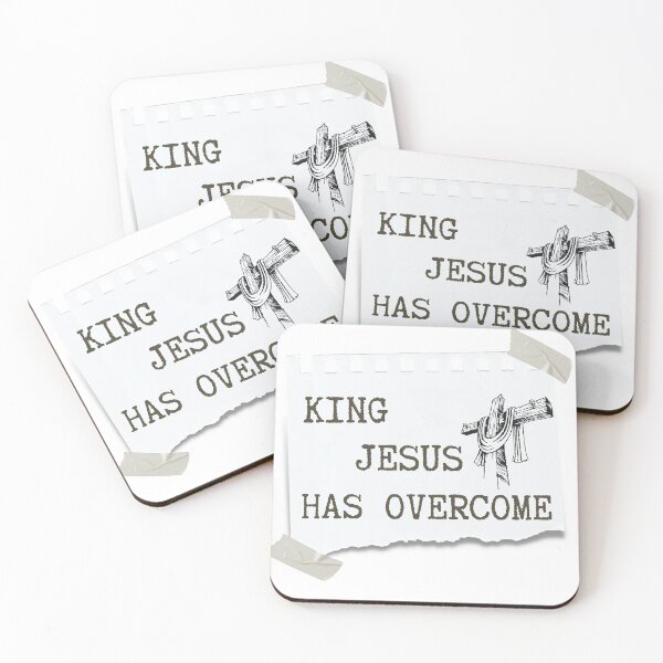 Item preview, King Jesus Has Overcome Christian Cross Design designed and sold by LensDyn™.