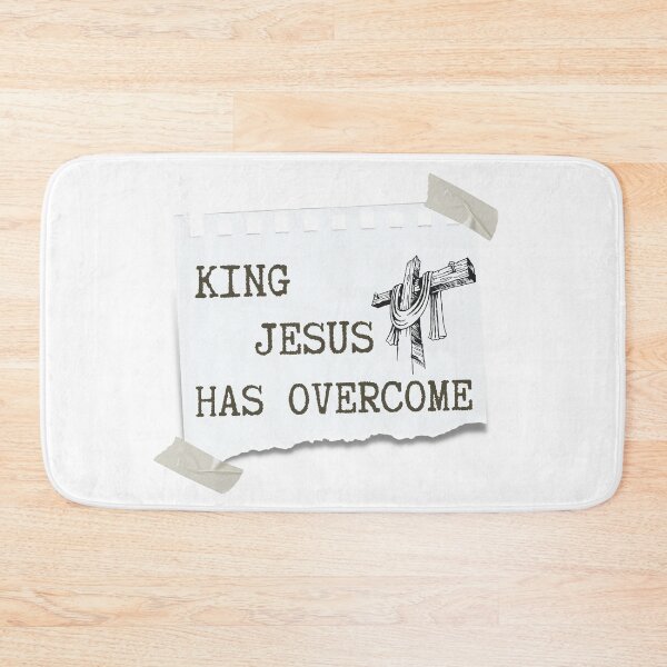 Item preview, King Jesus Has Overcome Christian Cross Design designed and sold by LensDyn™.