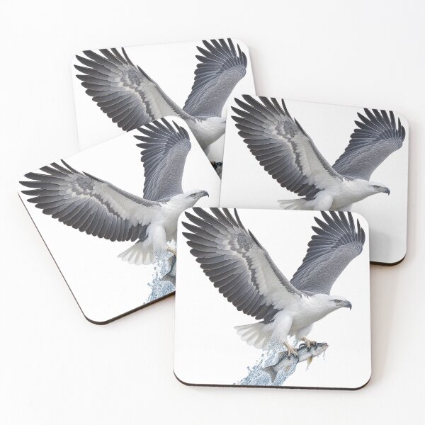 Item preview, White-Bellied Sea Eagle Catching a Fish designed and sold by Funnydesign4u.