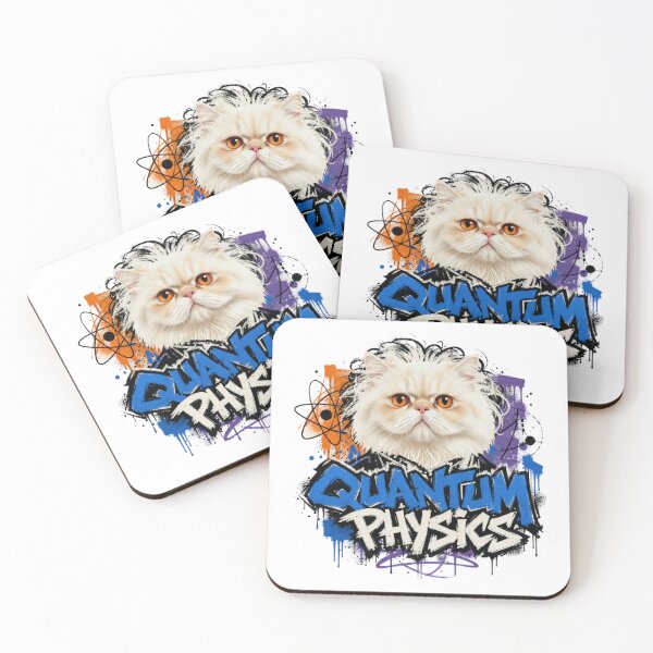 Item preview, Quantum Physics  Cat Graffiti T-Shirt | Funny Science Professor Persian Cat Physics Teacher STEM Major Gift designed and sold by illeN-Art-World.