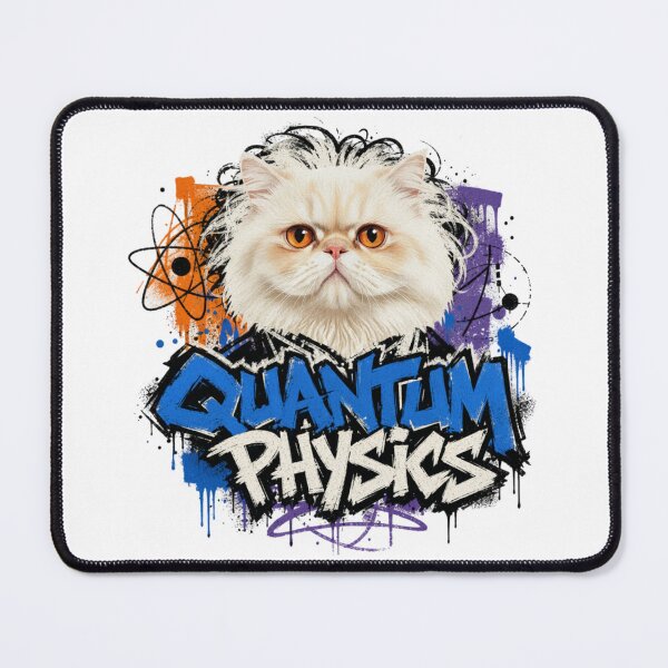 Item preview, Quantum Physics Cat Graffiti T-Shirt | Funny Science Professor Persian Cat Physics Teacher STEM Major Gift designed and sold by illeN-Art-World.