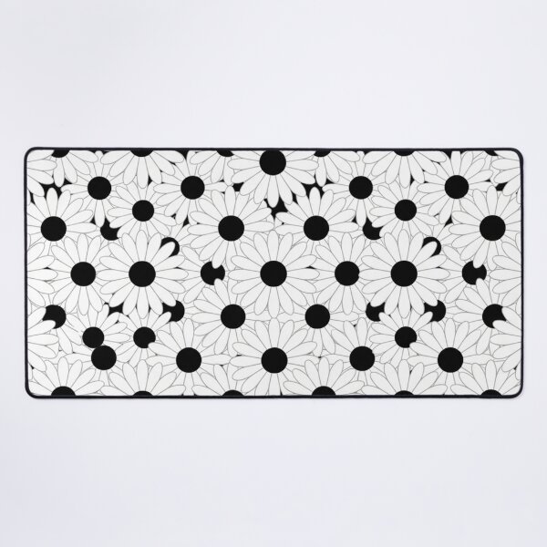 Item preview, Black and White Daisy Flower Pattern designed and sold by Owcomm.